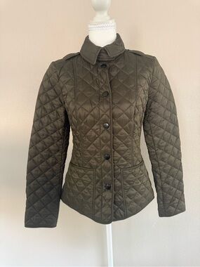 Burberry Quilted Olive Green Women's Jacket